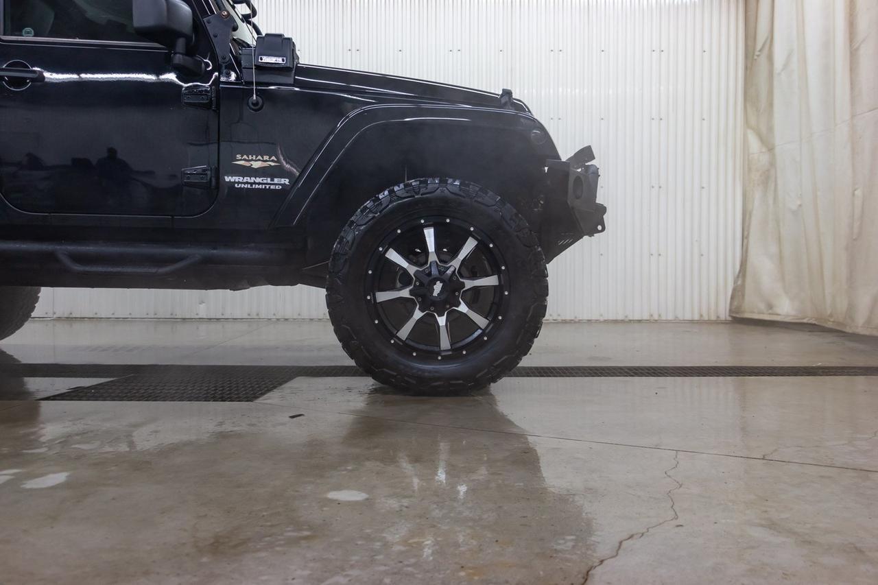 2012 Jeep Wrangler Unlimited 4x4 Sahara Lift Leather Nav Winch Red Deer AB
