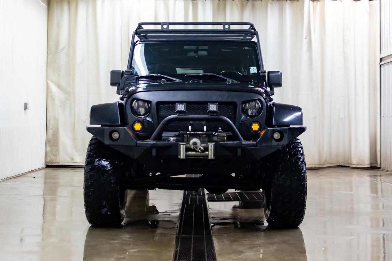 2012 Jeep Wrangler Unlimited 4x4 Sahara Lift Leather Nav Winch Red Deer AB