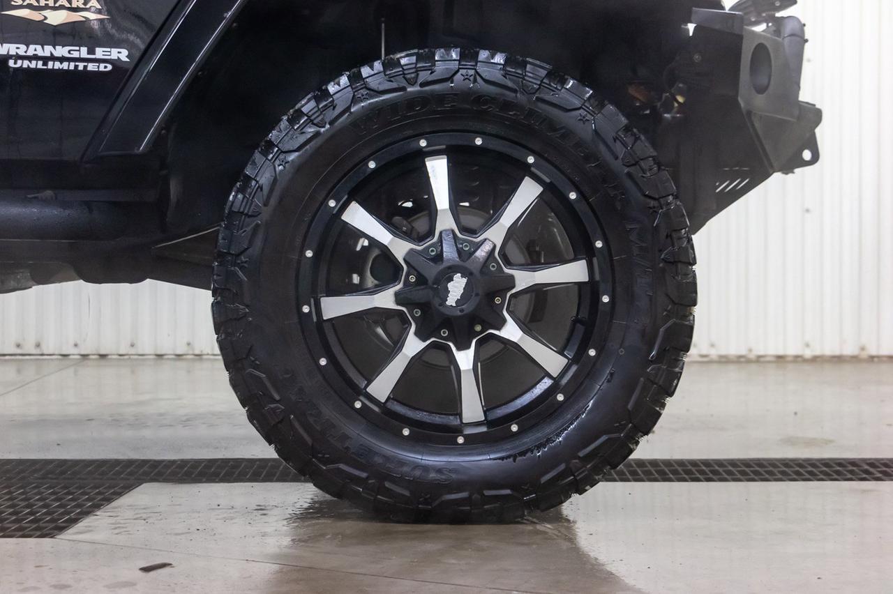 2012 Jeep Wrangler Unlimited 4x4 Sahara Lift Leather Nav Winch Red Deer AB