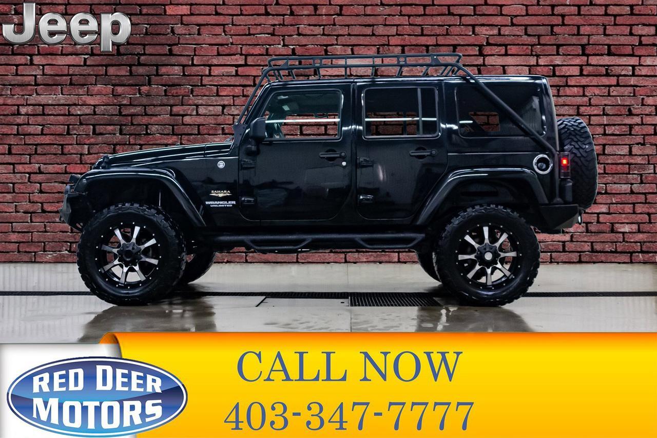 2012 Jeep Wrangler Unlimited 4x4 Sahara Lift Leather Nav Winch