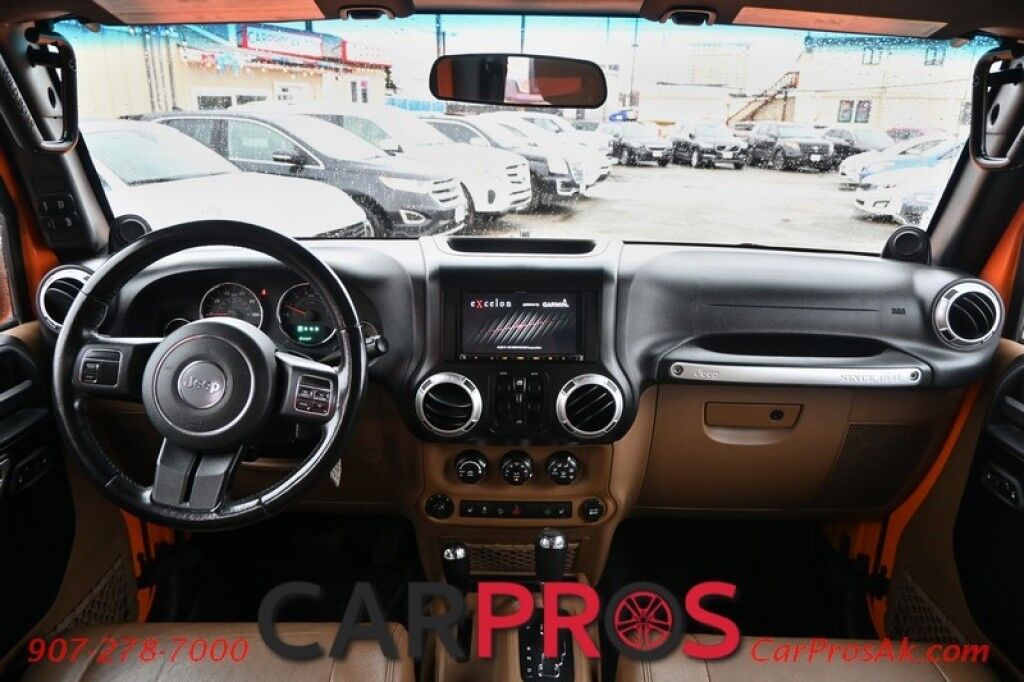 2012 Jeep Wrangler Unlimited Sahara - 4X4 - Heated Leather Seats - Remote Start - Power WIndows & Locks - Keyless Entry - Infinty Sound System - NAV - Bluetooth - Winch Ready Bumper w/ 20 Lightbar - Color Matched Hard Top - American Outlaw Wheels - Tow Pkg Anchorage AK