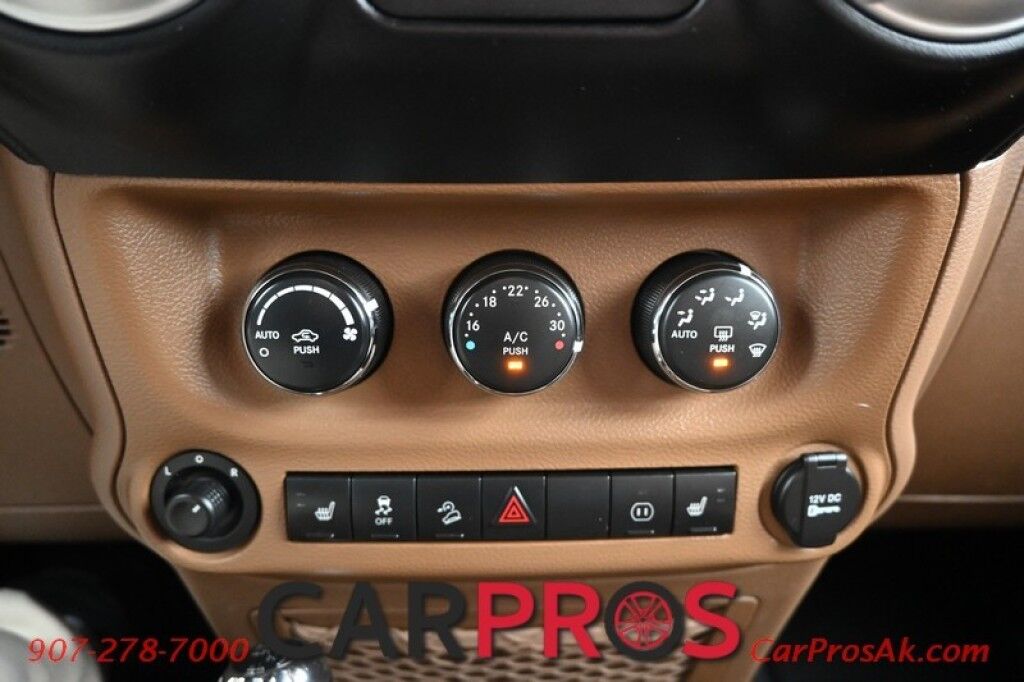 2012 Jeep Wrangler Unlimited Sahara - 4x4 - Remote Start - 3.6L V6 - Leather & Heated Seats - Power WIndows & Locks - Keyless Entry - Infinty Sound System - NAV - Bluetooth - Winch Ready Bumper w/ 20 Lightbar - Color Matched Hard Top - American Outlaw Wheels - Tow Pkg Anchorage AK