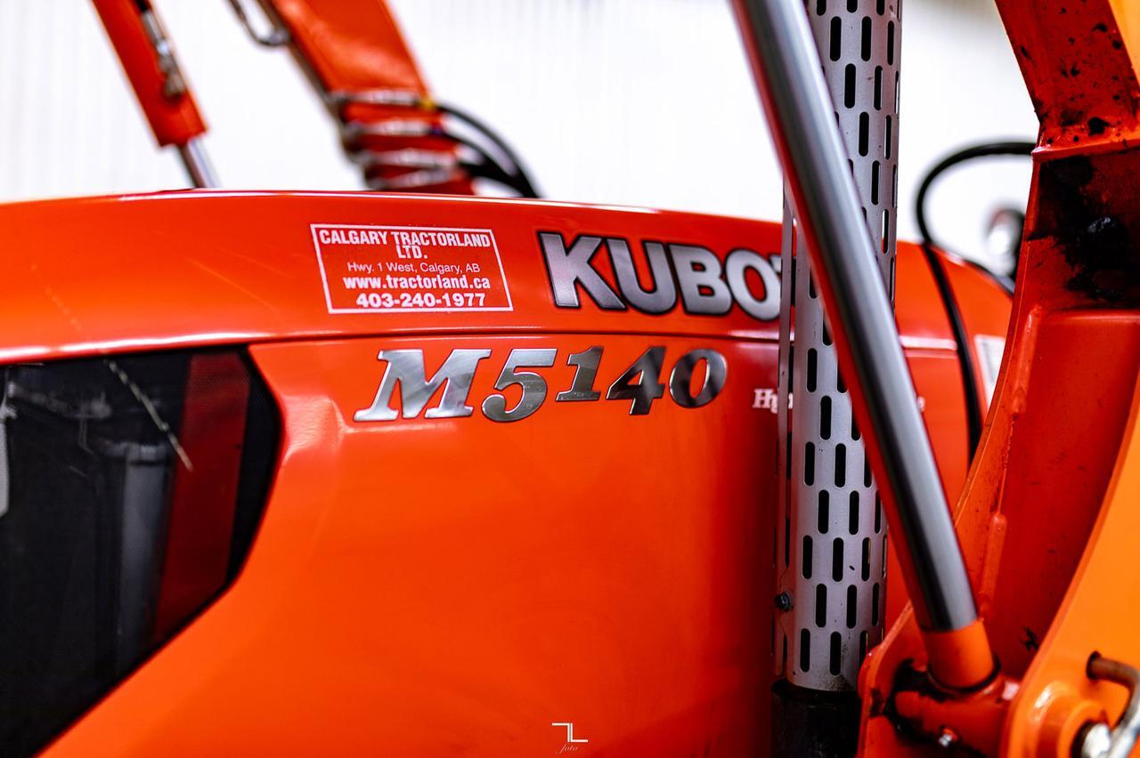 2012 Kubota M5140DTH Tractor with 84" Blade Red Deer AB