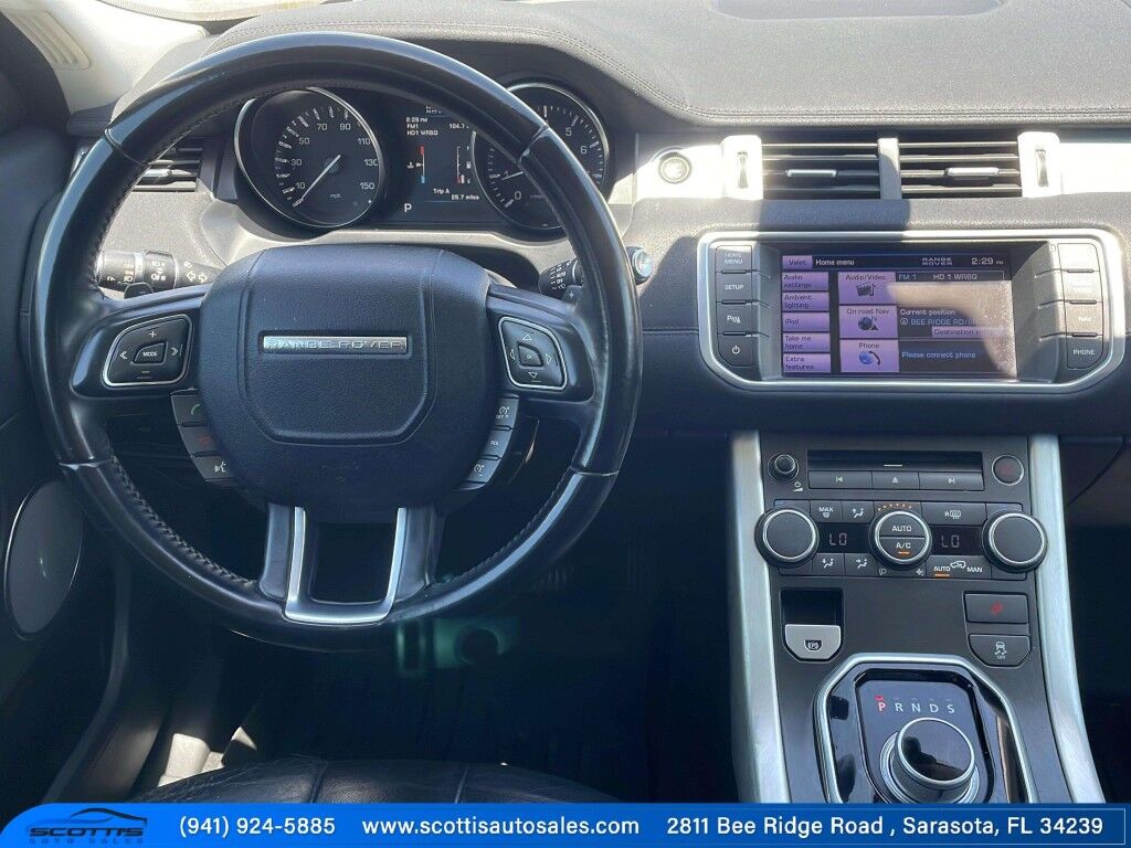 2012 Land Rover Range Rover Evoque Pure Premium~BLUETOOTH~CRUISE CONTROL~LEATHER SEATS~MOONROOF/ SUNROOF~PANORAMIC MOONROOF / SUNROOF~PREMIUM SOUND SYSTEM~SURROUND VIEW CAMERA~TURBOCHARGER Sarasota FL