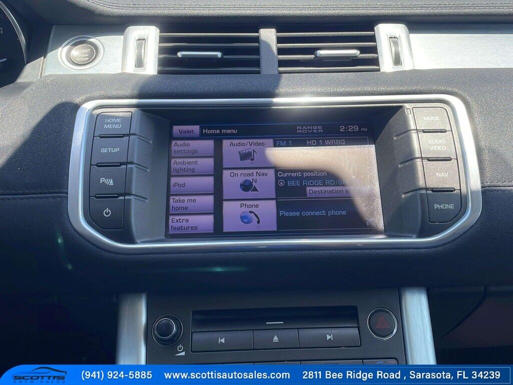 2012 Land Rover Range Rover Evoque Pure Premium~BLUETOOTH~CRUISE CONTROL~LEATHER SEATS~MOONROOF/ SUNROOF~PANORAMIC MOONROOF / SUNROOF~PREMIUM SOUND SYSTEM~SURROUND VIEW CAMERA~TURBOCHARGER Sarasota FL