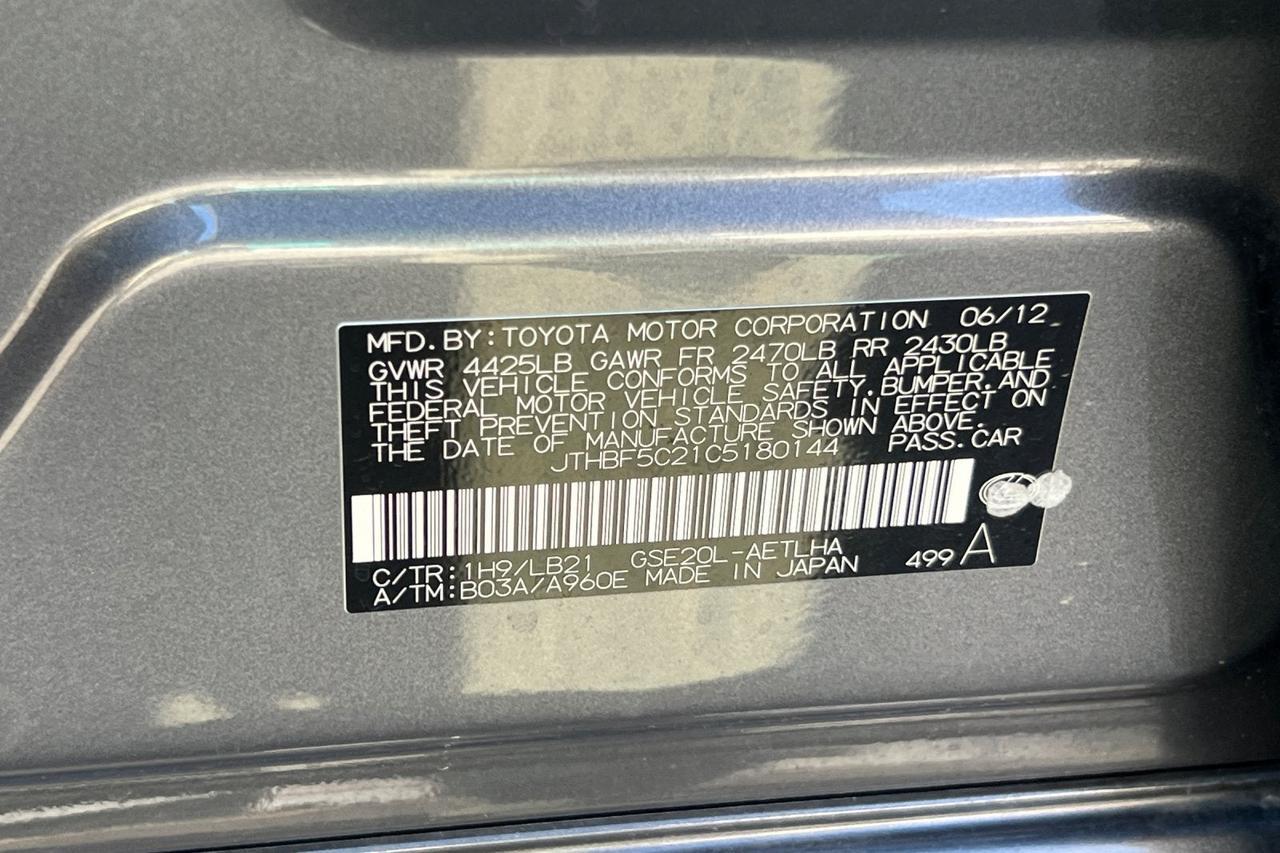 2012 Lexus IS 250 Roseville CA