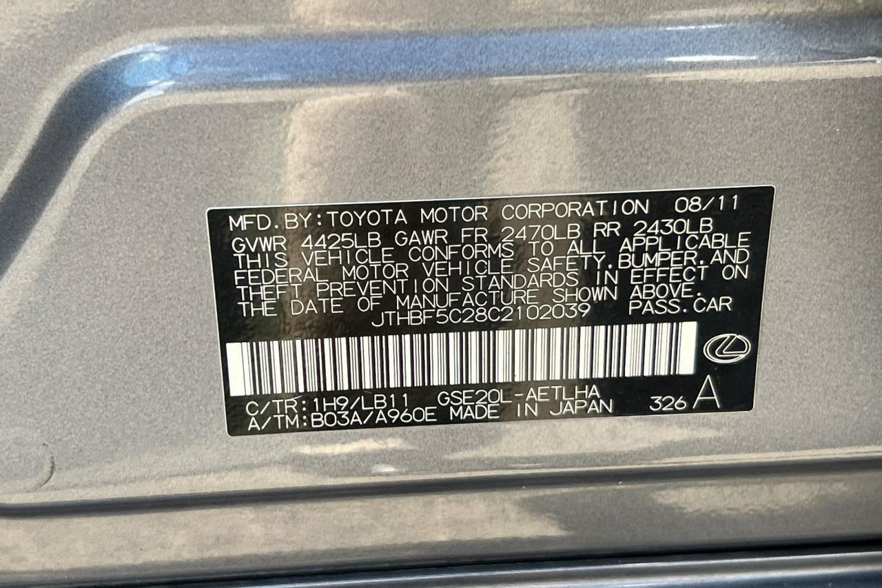 2012 Lexus IS 250 Roseville CA