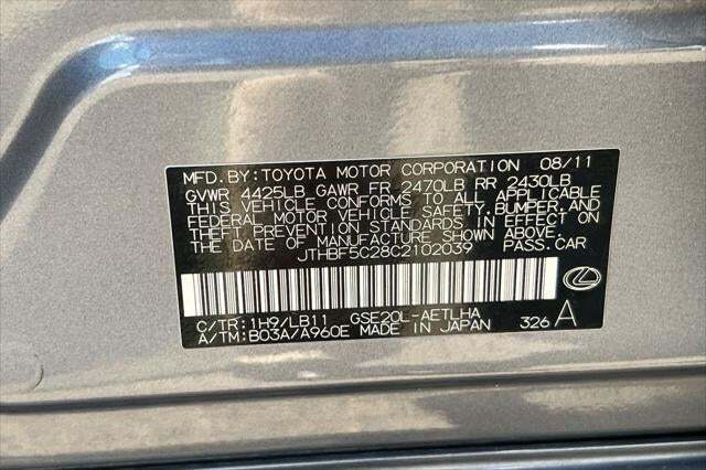 2012 Lexus IS 250 Roseville CA