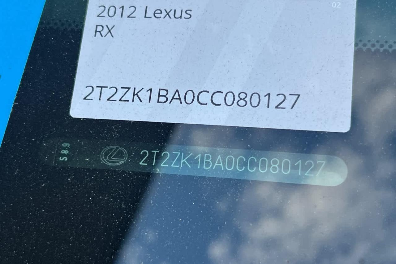 2012 Lexus RX 350 Roseville CA