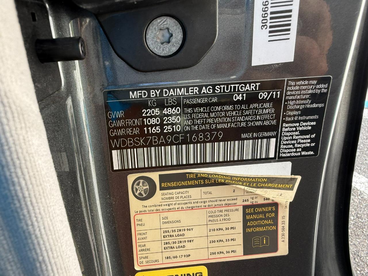 2012 Mercedes-Benz SL-Class 2dr Roadster SL 550 Jacksonville FL