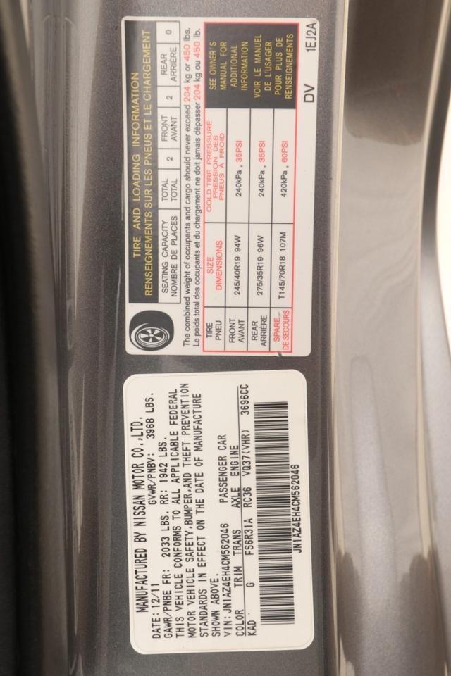 2012 Nissan 370Z Touring 6-Speed Manual 1-Owner West Chester PA