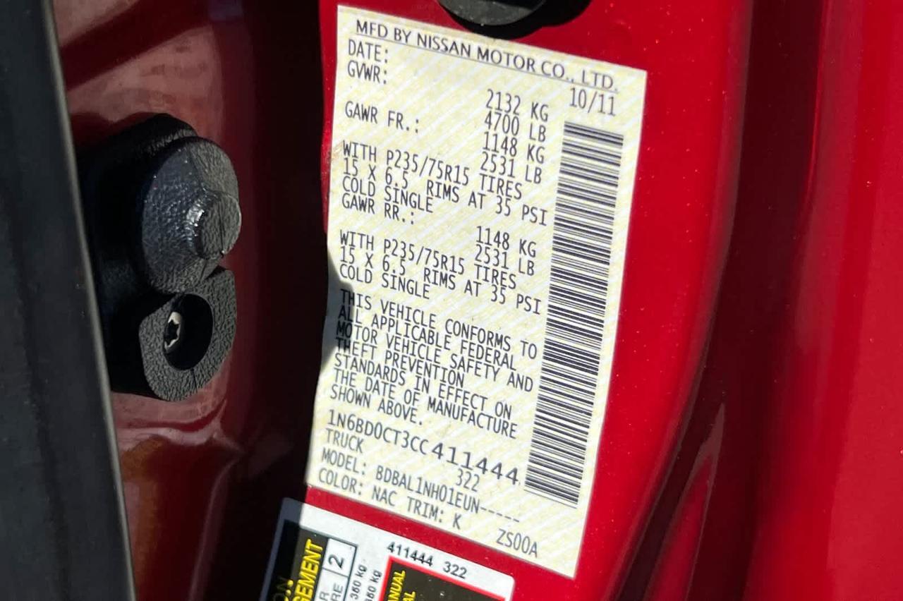 2012 Nissan Frontier S Roseville CA
