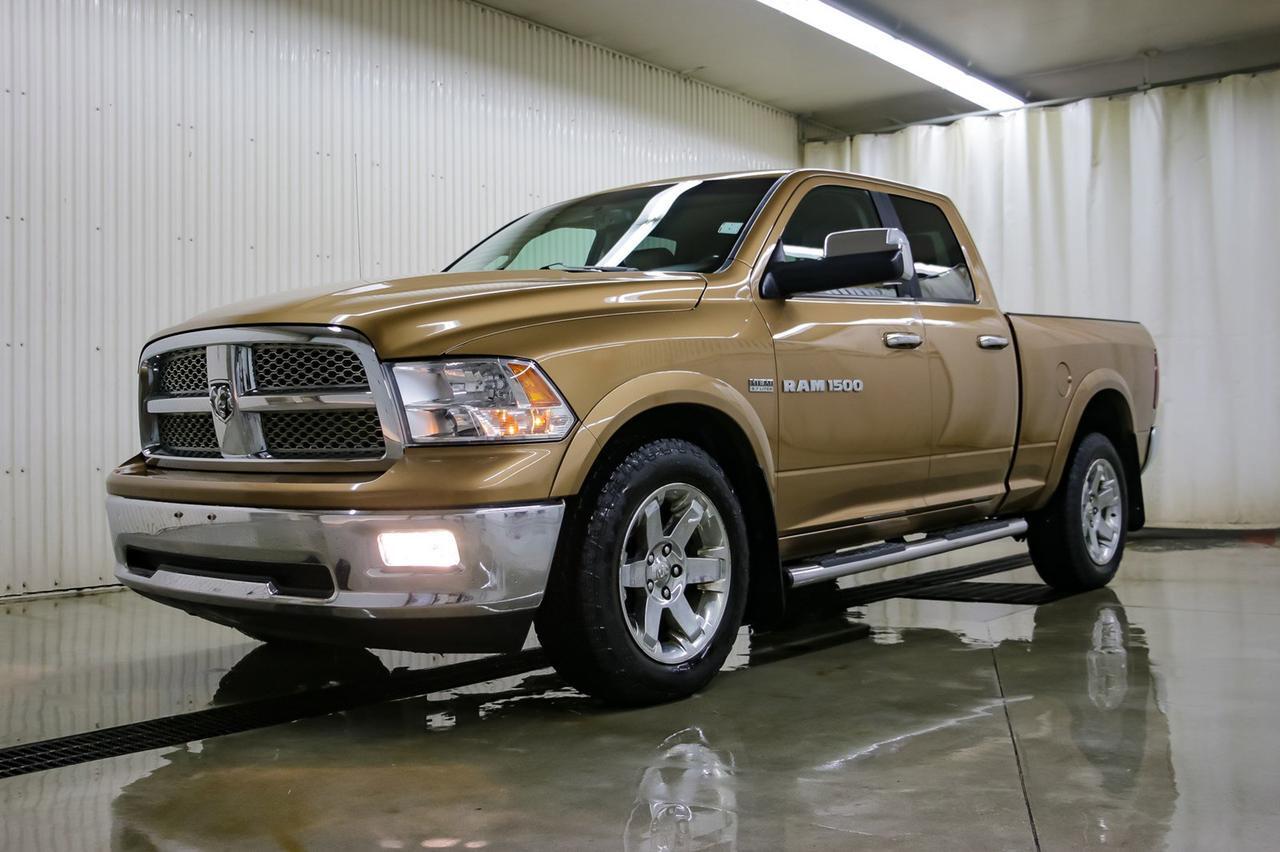 2012 Ram 1500 4x4 Quad Cab Laramie Leather Roof Nav Red Deer AB
