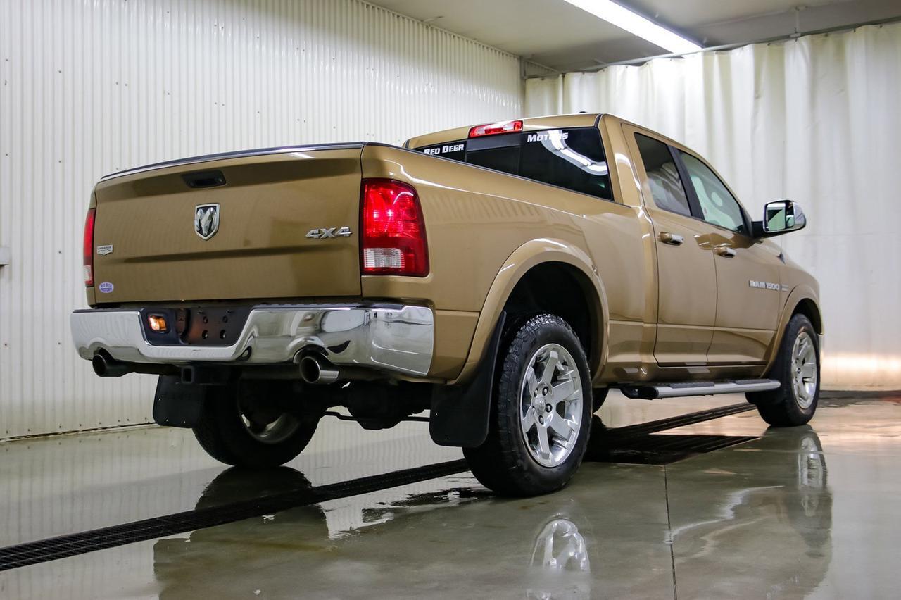 2012 Ram 1500 4x4 Quad Cab Laramie Leather Roof Nav Red Deer AB
