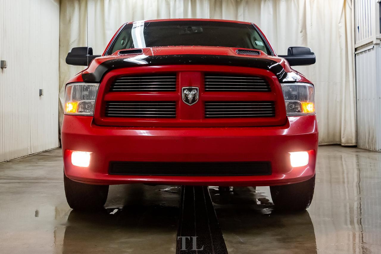 2012 Ram 1500 4x4 Quad Cab Sport Leather Roof BCam Red Deer AB