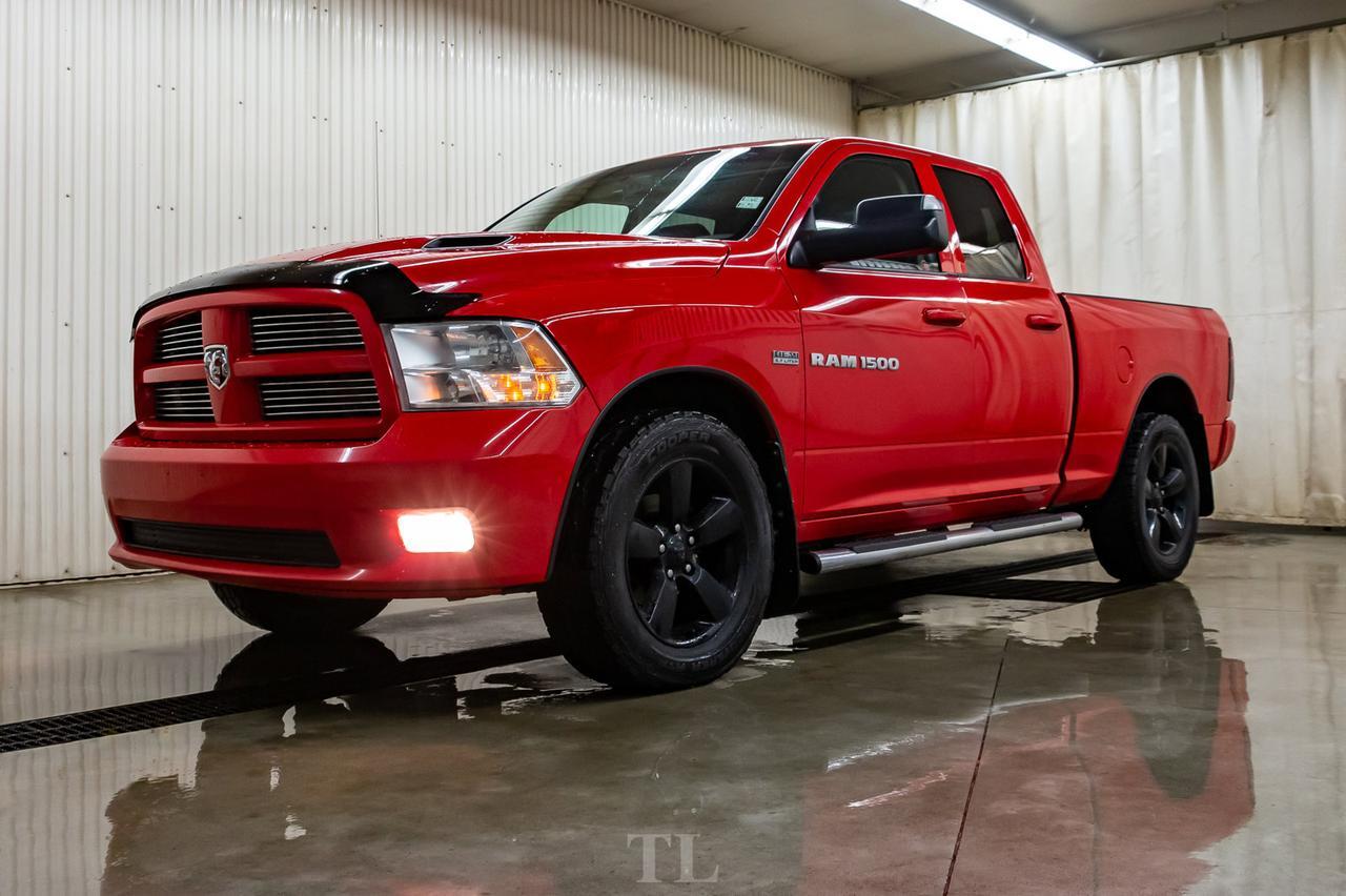 2012 Ram 1500 4x4 Quad Cab Sport Leather Roof BCam Red Deer AB