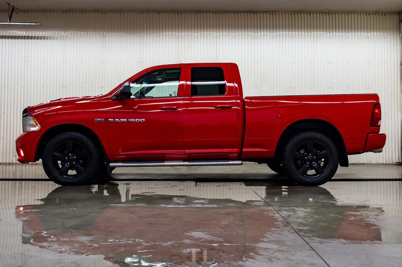 2012 Ram 1500 4x4 Quad Cab Sport Leather Roof BCam Red Deer AB