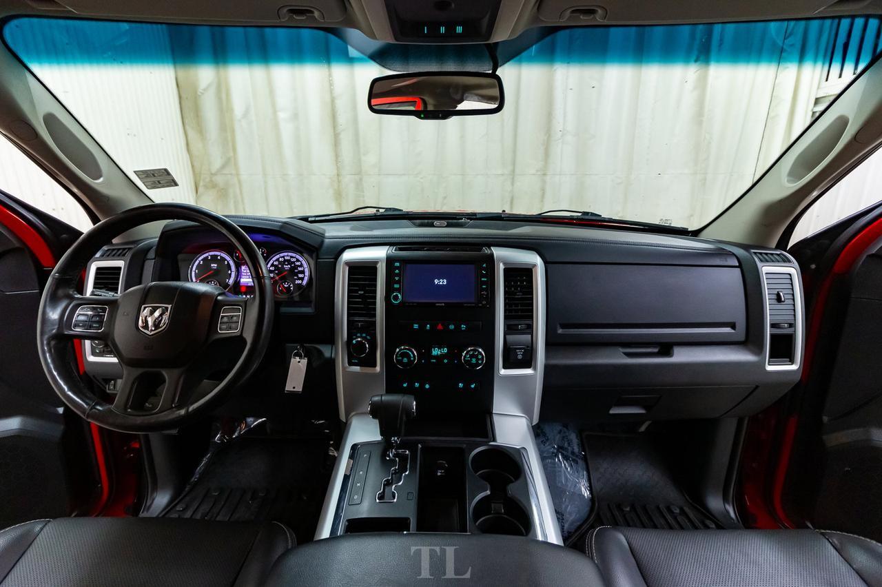 2012 Ram 1500 4x4 Quad Cab Sport Leather Roof BCam Red Deer AB