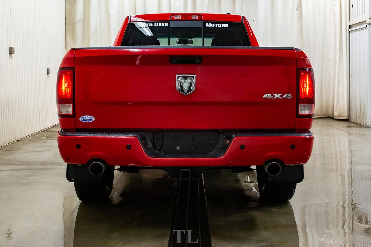 2012 Ram 1500 4x4 Quad Cab Sport Leather Roof BCam Red Deer AB