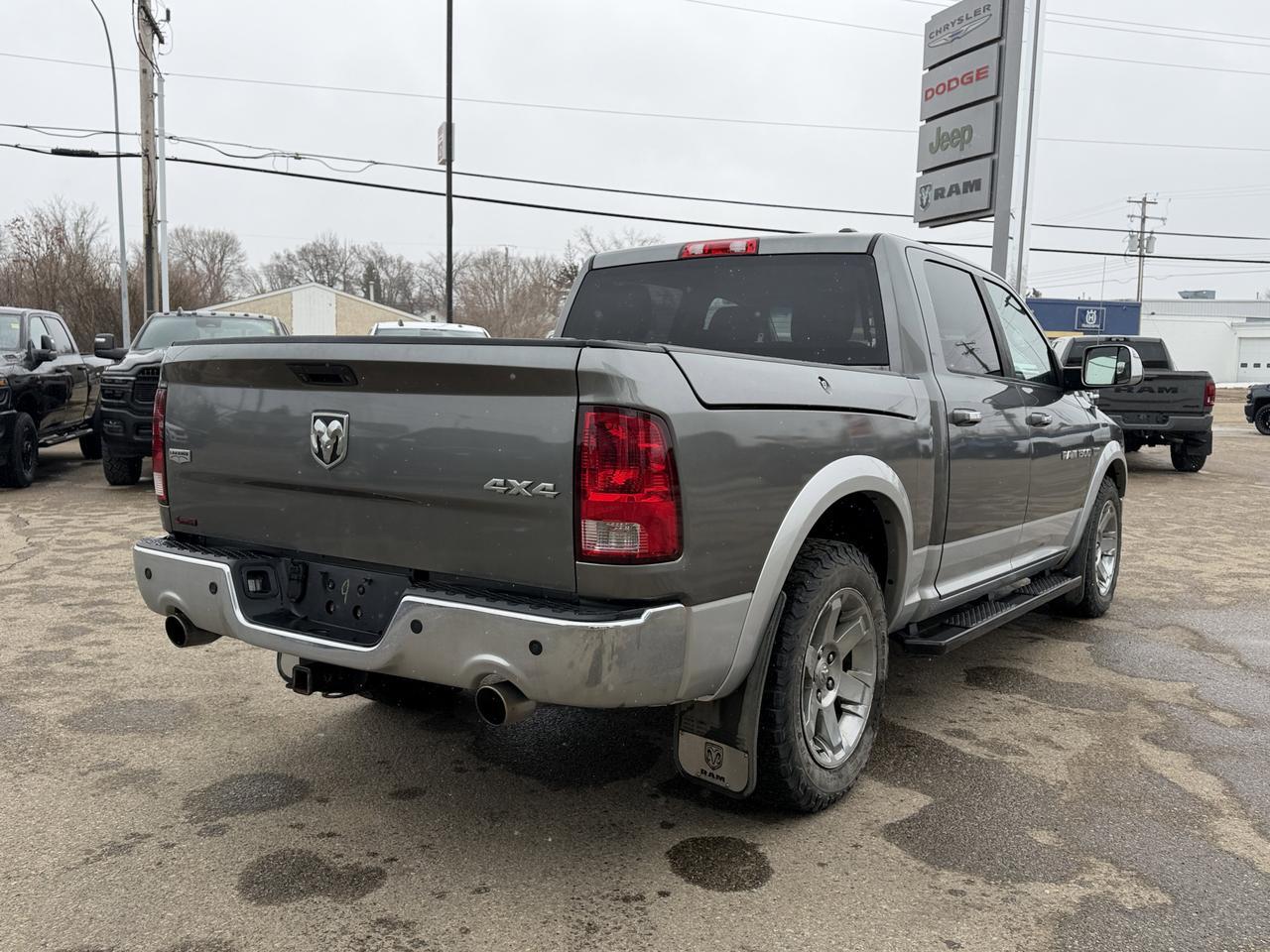 2012 Ram 1500 Laramie Crew Cab 4WD | V8 HEMI | NAV | RamBox | Leather Heated Vented Seats | Remote Start Redwater AB