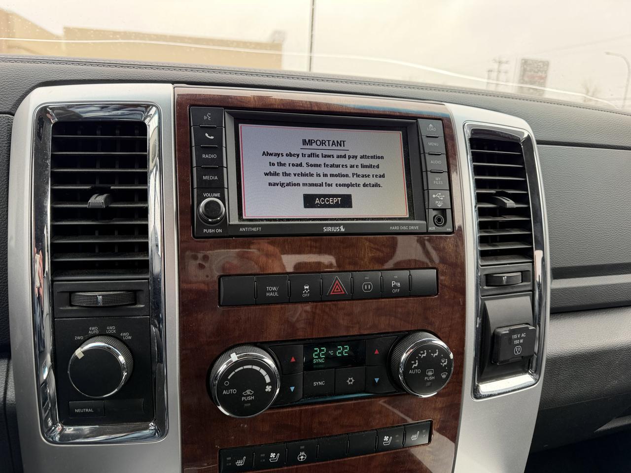 2012 Ram 1500 Laramie Crew Cab 4WD | V8 HEMI | NAV | RamBox | Leather Heated Vented Seats | Remote Start Redwater AB