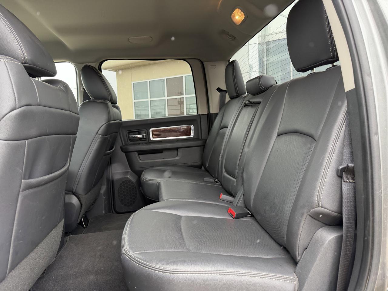 2012 Ram 1500 Laramie Crew Cab 4WD | V8 HEMI | NAV | RamBox | Leather Heated Vented Seats | Remote Start Redwater AB