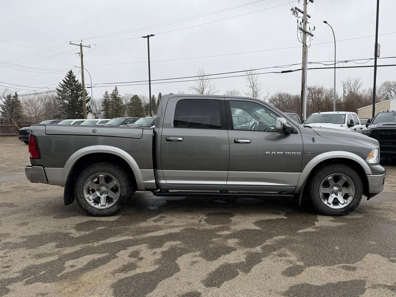 2012 Ram 1500 Laramie Crew Cab 4WD | V8 HEMI | NAV | RamBox | Leather Heated Vented Seats | Remote Start Redwater AB