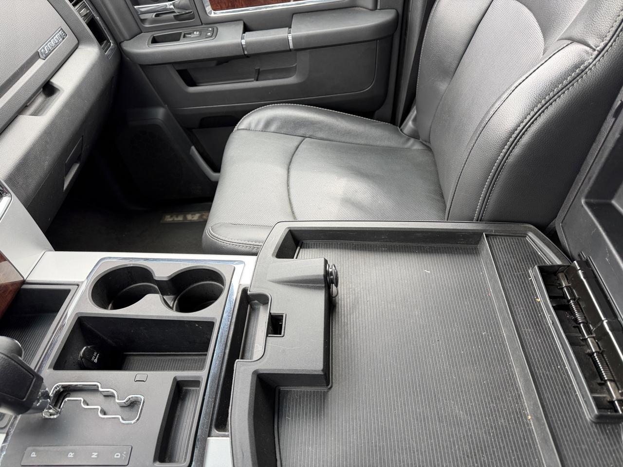 2012 Ram 1500 Laramie Crew Cab 4WD | V8 HEMI | NAV | RamBox | Leather Heated Vented Seats | Remote Start Redwater AB