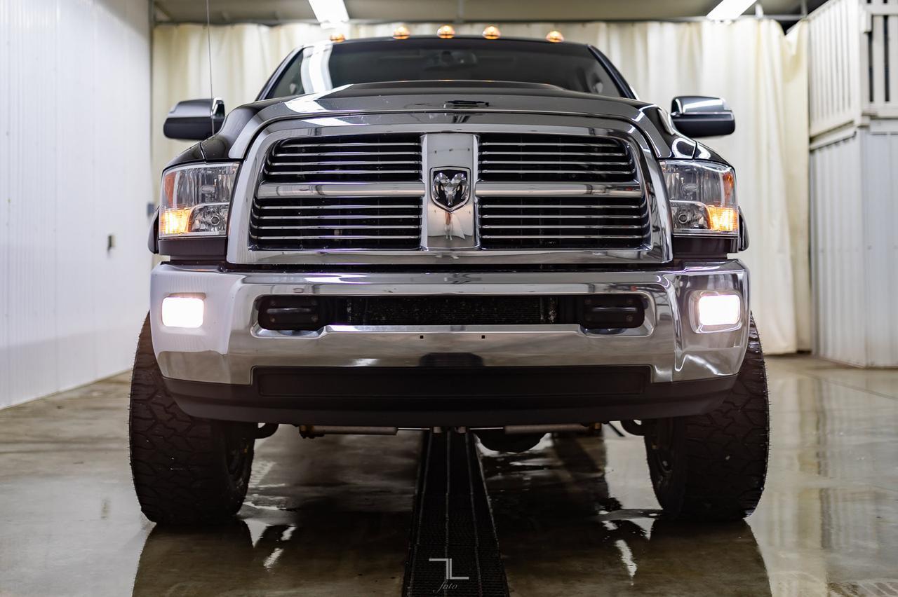 2012 Ram 3500 4x4 Crew Cab Laramie Diesel Leather Roof 6" Lift Red Deer AB