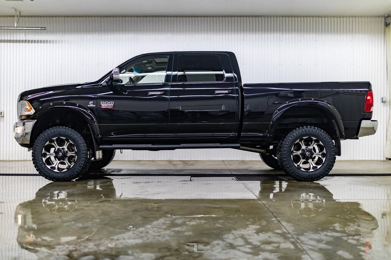 2012 Ram 3500 4x4 Crew Cab Laramie Diesel Leather Roof 6" Lift Red Deer AB