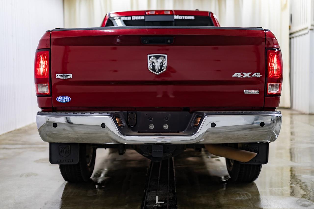 2012 Ram 3500 4x4 Crew Cab Laramie Diesel Leather Roof Nav Red Deer AB