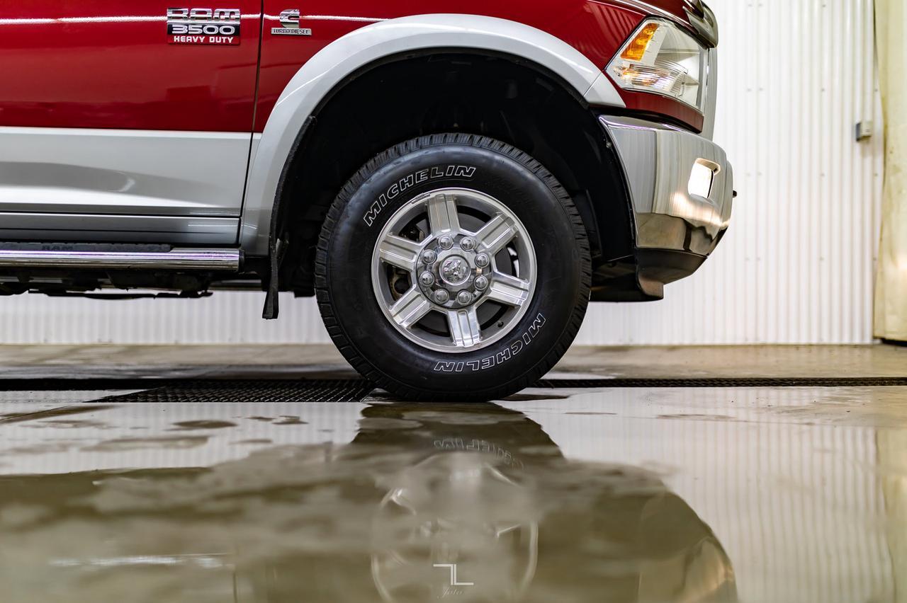 2012 Ram 3500 4x4 Crew Cab Laramie Diesel Leather Roof Nav Red Deer AB