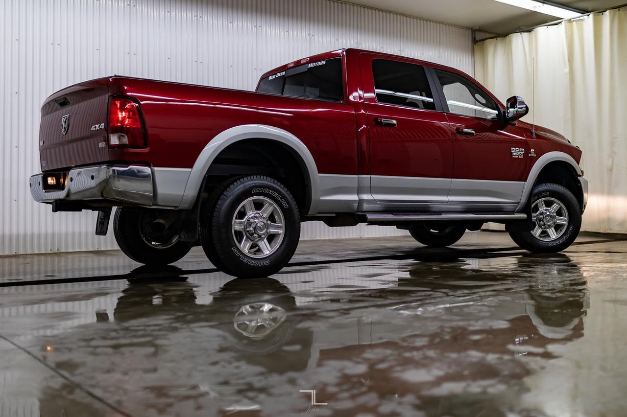 2012 Ram 3500 4x4 Crew Cab Laramie Diesel Leather Roof Nav Red Deer AB