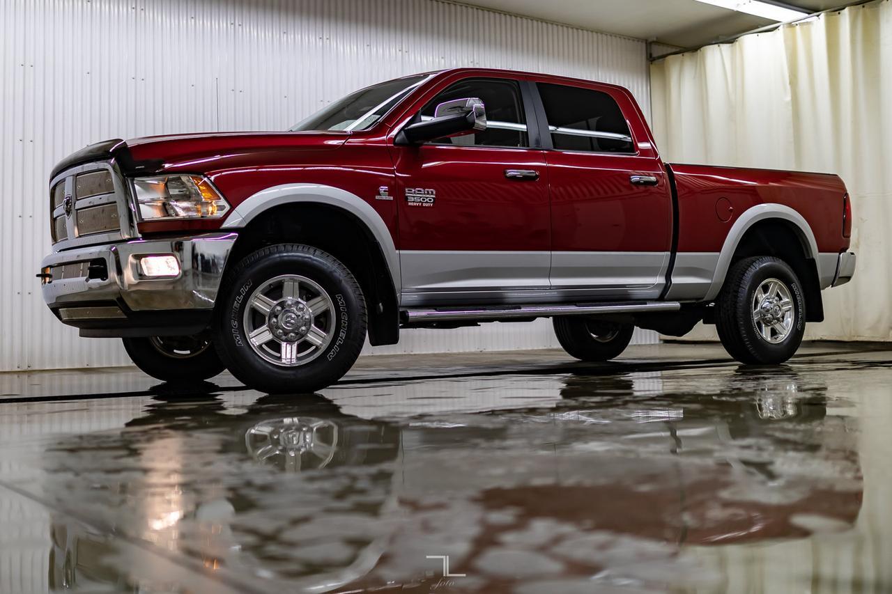 2012 Ram 3500 4x4 Crew Cab Laramie Diesel Leather Roof Nav Red Deer AB