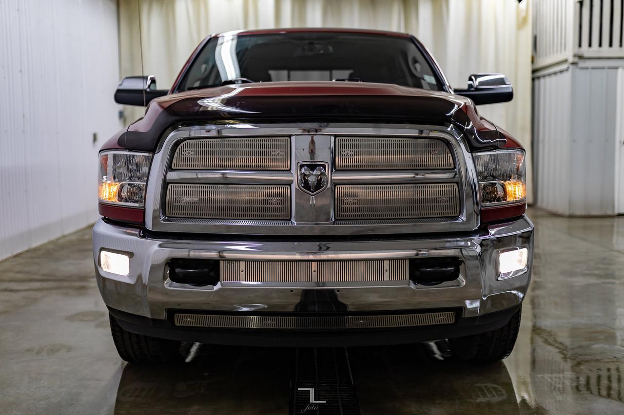 2012 Ram 3500 4x4 Crew Cab Laramie Diesel Leather Roof Nav Red Deer AB