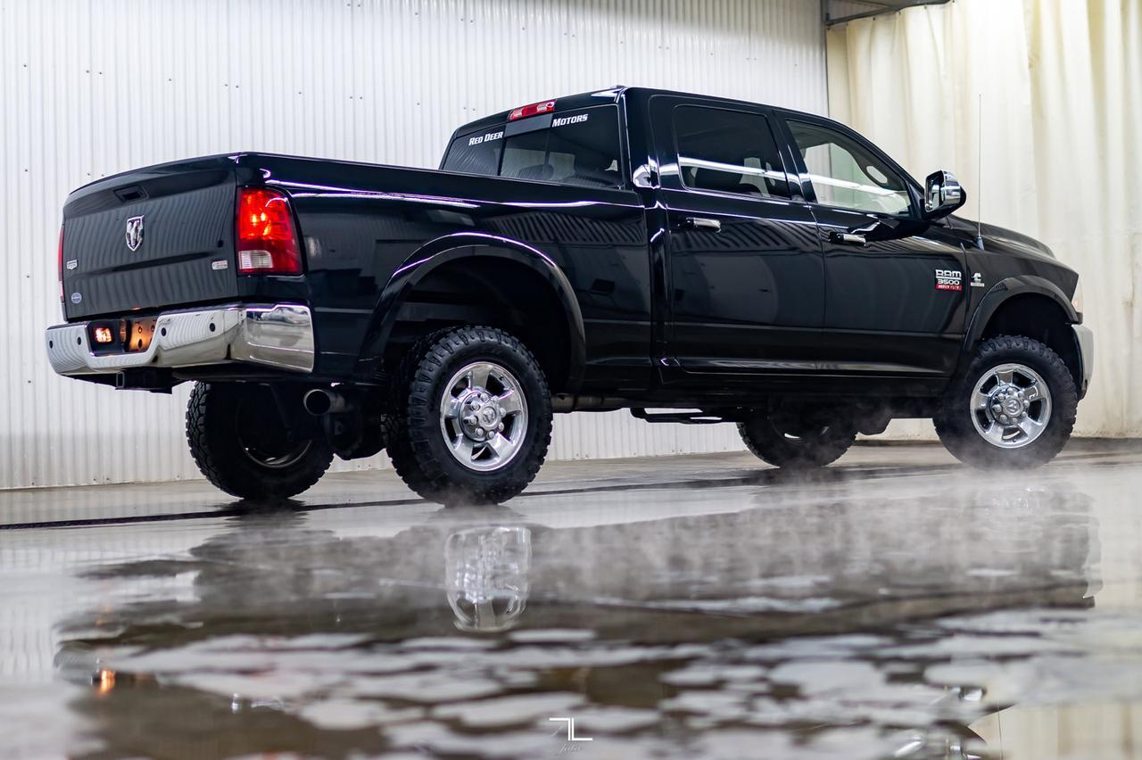 2012 Ram 3500 4x4 Crew Cab Laramie Diesel Leather Roof Nav Red Deer AB