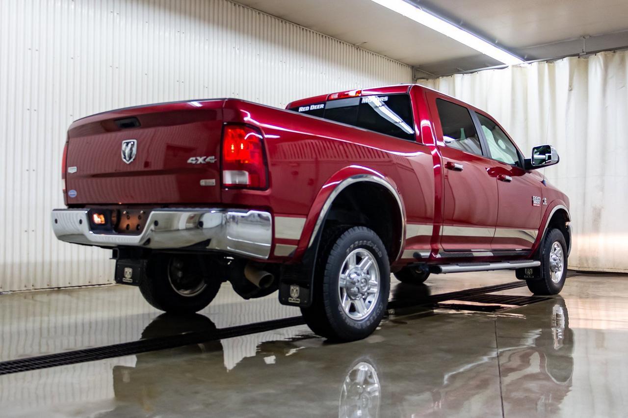 2012 Ram 3500 4x4 Crew Cab Laramie Diesel Leather Roof Nav Red Deer AB