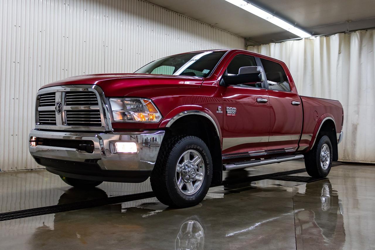 2012 Ram 3500 4x4 Crew Cab Laramie Diesel Leather Roof Nav Red Deer AB