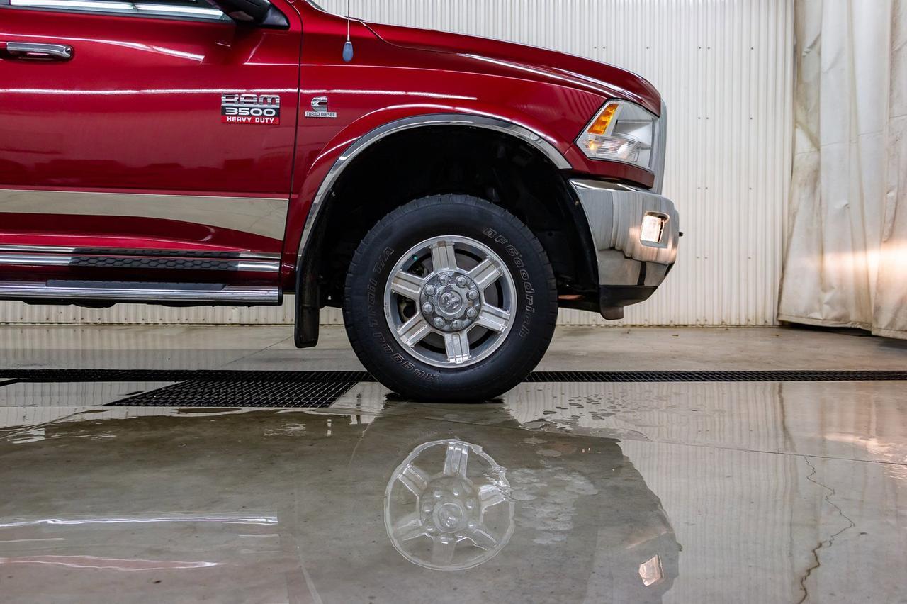 2012 Ram 3500 4x4 Crew Cab Laramie Diesel Leather Roof Nav Red Deer AB