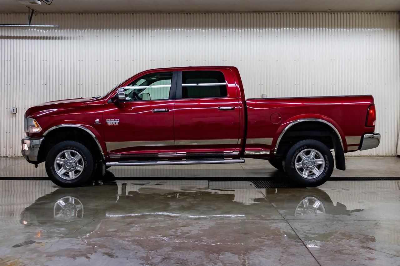 2012 Ram 3500 4x4 Crew Cab Laramie Diesel Leather Roof Nav Red Deer AB