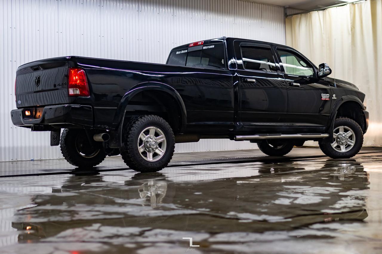 2012 Ram 3500 4x4 Crew Cab Laramie Diesel Longbox Leather Roof Nav Red Deer AB