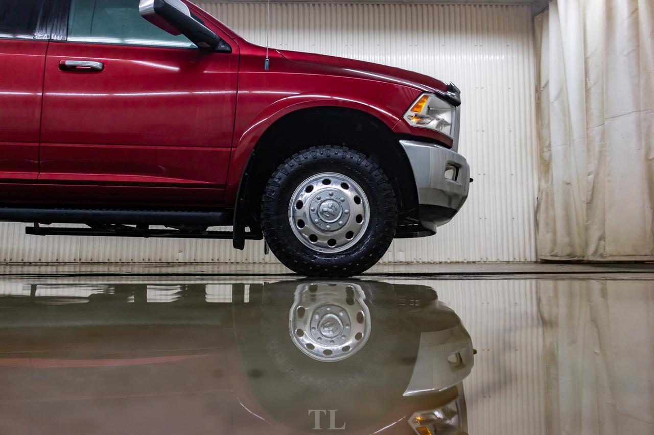 2012 Ram 3500 4x4 Crew Cab Laramie Dually Diesel Leather Roof Nav DVD Red Deer AB