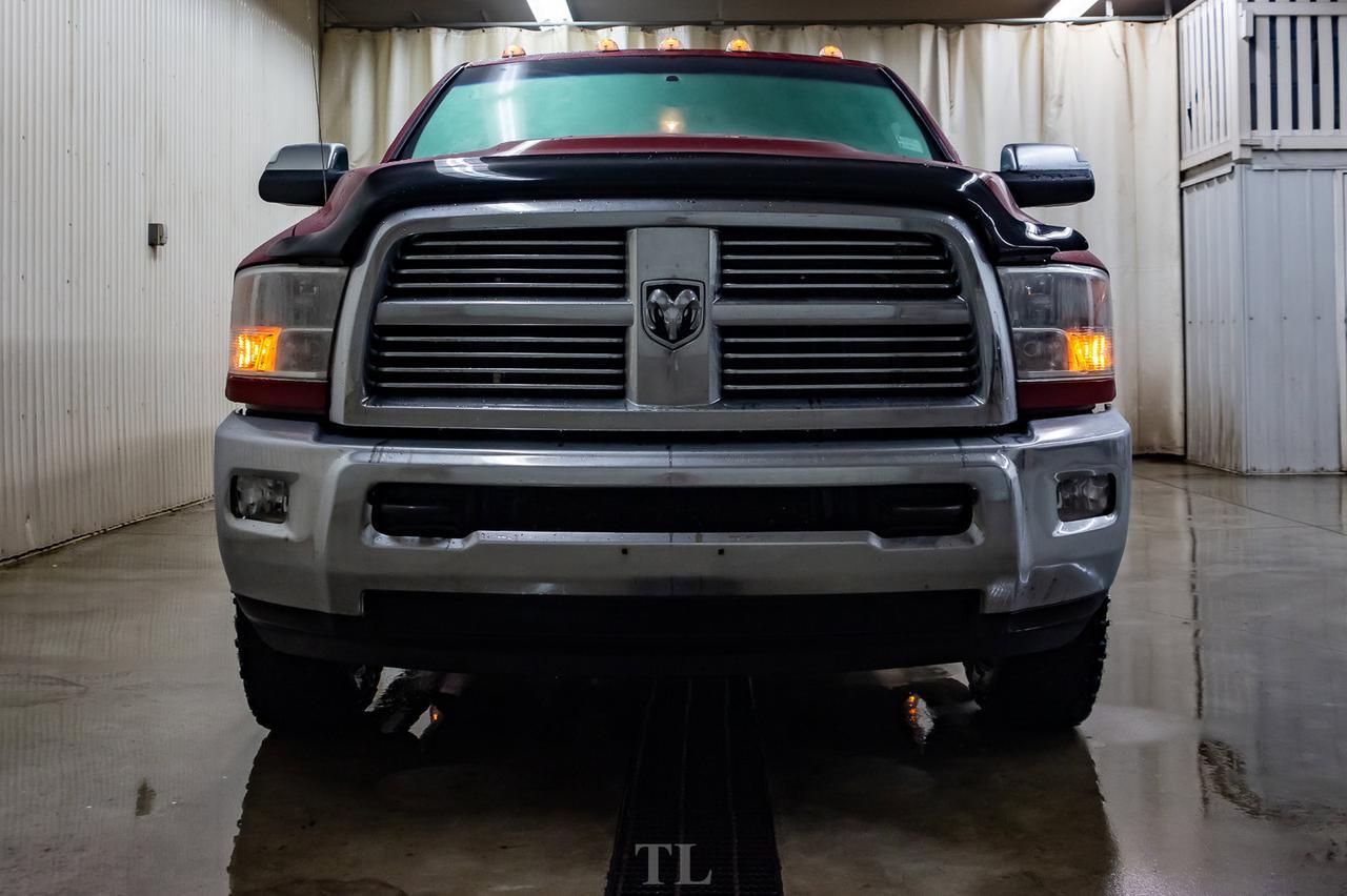 2012 Ram 3500 4x4 Crew Cab Laramie Dually Diesel Leather Roof Nav DVD Red Deer AB
