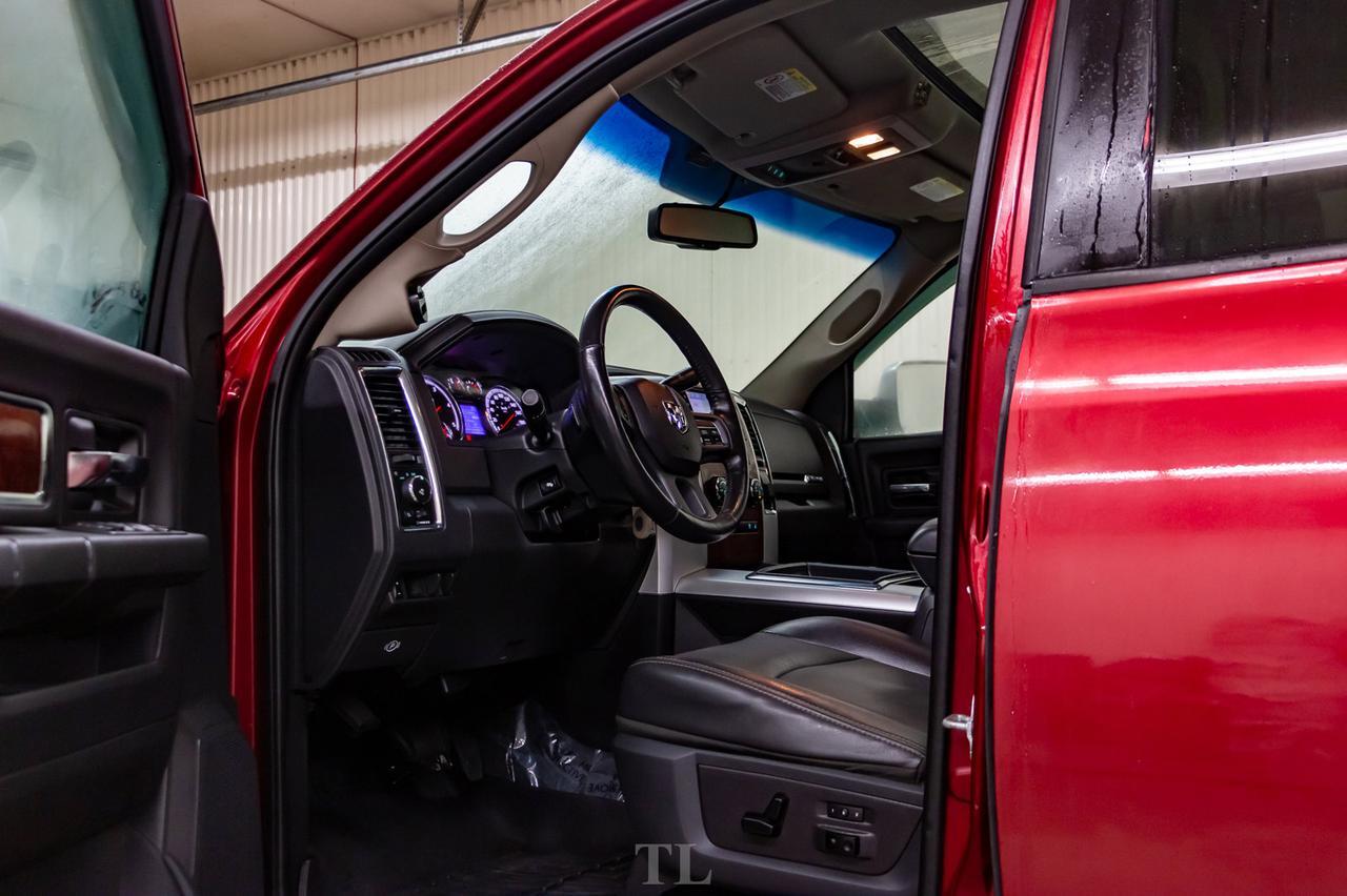 2012 Ram 3500 4x4 Crew Cab Laramie Dually Diesel Leather Roof Nav DVD Red Deer AB