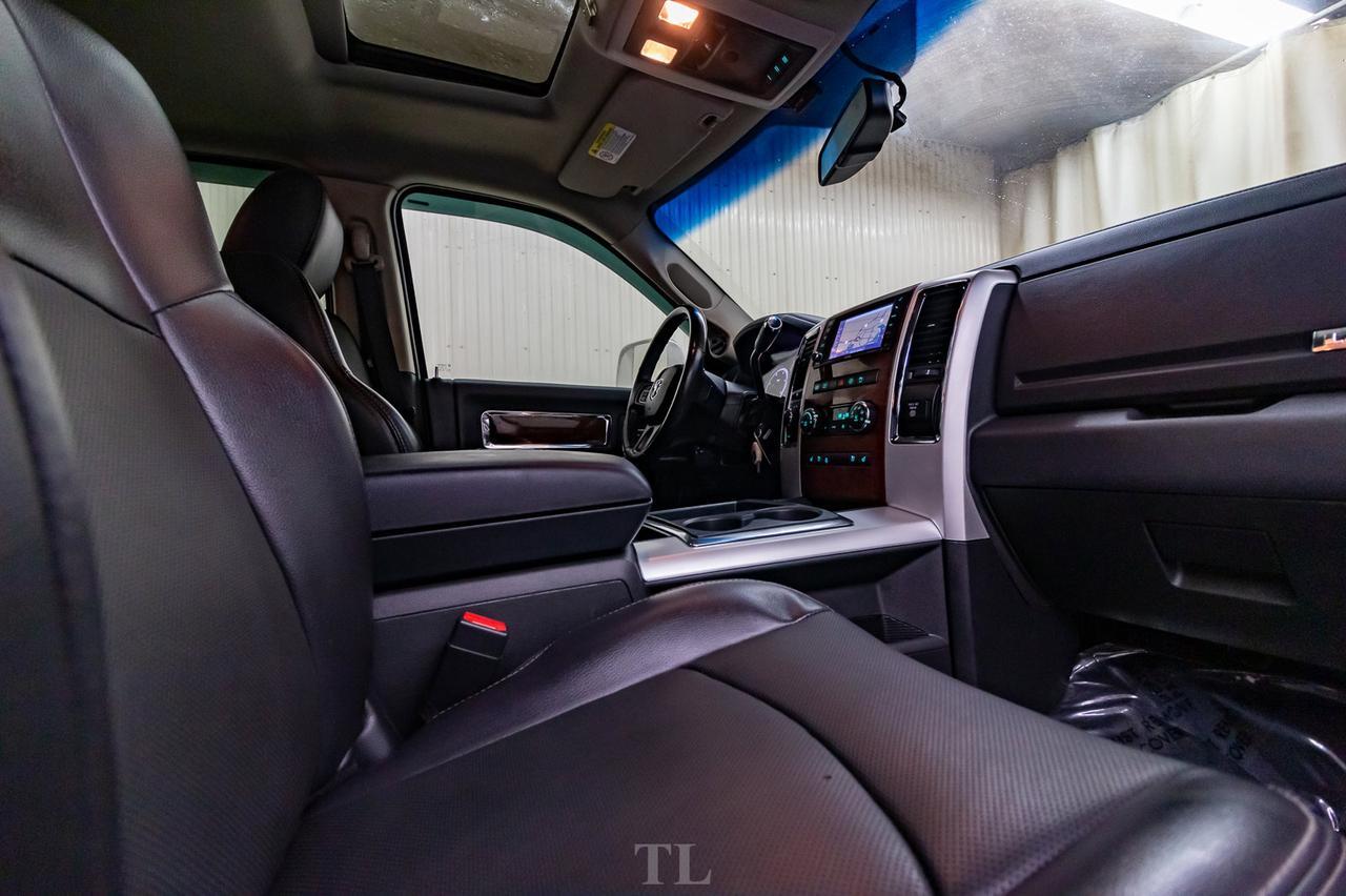 2012 Ram 3500 4x4 Crew Cab Laramie Dually Diesel Leather Roof Nav DVD Red Deer AB
