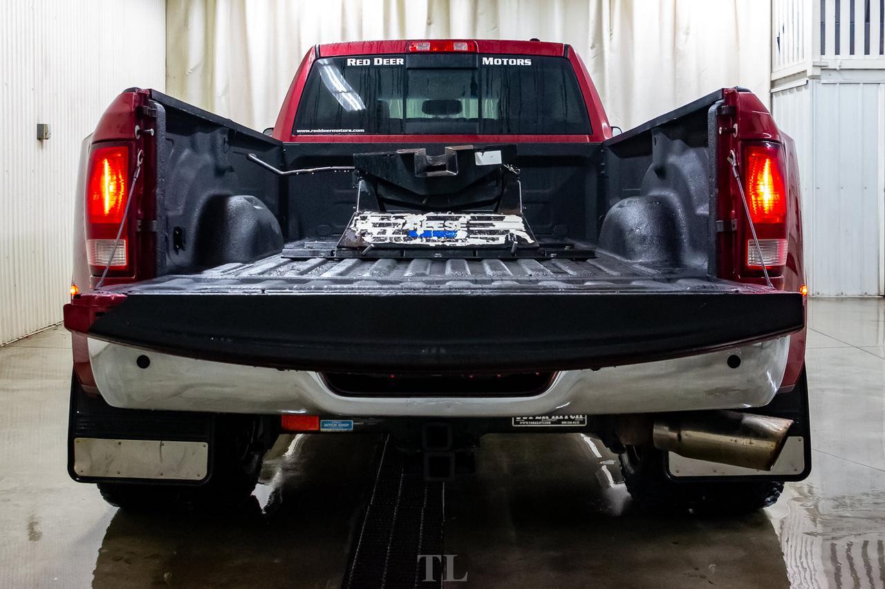 2012 Ram 3500 4x4 Crew Cab Laramie Dually Diesel Leather Roof Nav DVD Red Deer AB