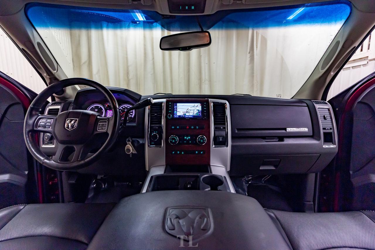 2012 Ram 3500 4x4 Crew Cab Laramie Dually Diesel Leather Roof Nav DVD Red Deer AB