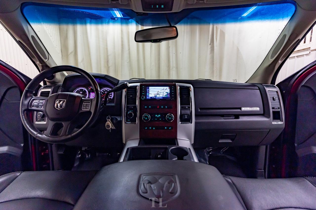2012 Ram 3500 4x4 Crew Cab Laramie Dually Diesel Leather Roof Nav DVD Red Deer AB
