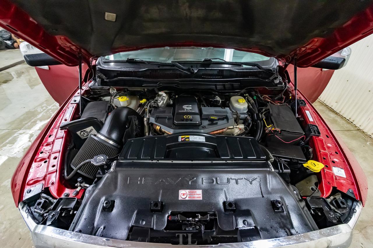 2012 Ram 3500 4x4 Crew Cab Laramie Dually Diesel Leather Roof Nav DVD Red Deer AB