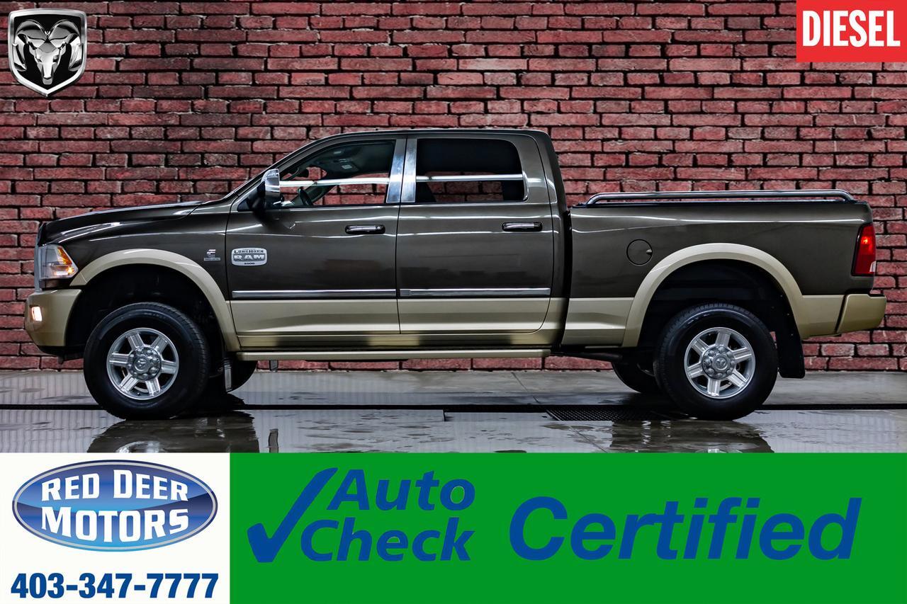 2012 Ram 3500 4x4 Crew Cab Longhorn Diesel Leather Nav BCam